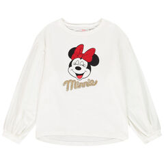 T-shirt manches longues print Minnie Disney à strass pour fille , Orchestra