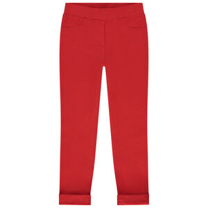 Jegging en molleton uni fille 