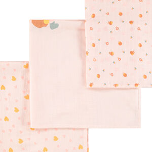 Lot de 3 langes pour bébé fille 