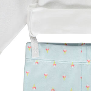 Set van 2-delige pyjama met puff print en glinsterend ijsje voor meisjes 