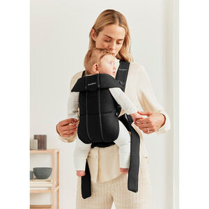 Porte bébé Mini Tissé Noir 