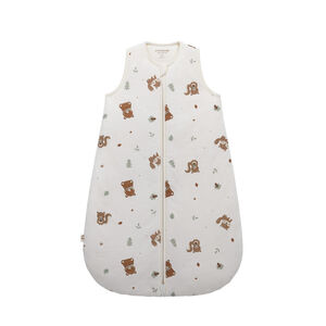 Slaapzak TOG 3 in jersey met dierenprint Koning van het Woud ecru 