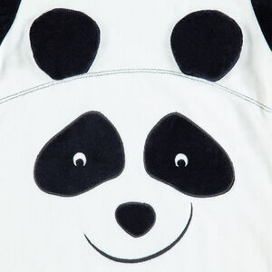 Pyjama panda in twee kleuren van velours 
