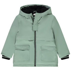 Parka gomme déperlante doublée sherpa pour garçon 