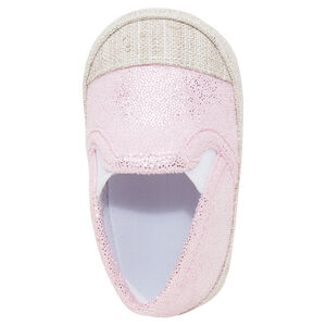 Babies irisées esprit espadrilles avec élastiques 