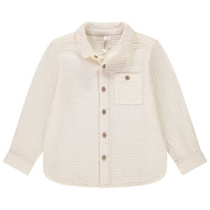 Lange mouwen tetra uni chemise voor baby jongen 