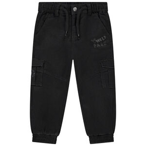Pantalon cargo en twill doublé jersey pour bébé garçon 