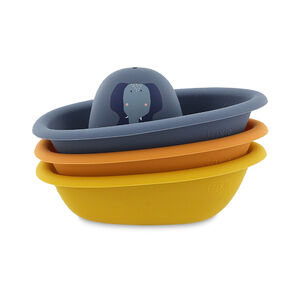 Set 3 pièces jouets de bain bateaux empilables  