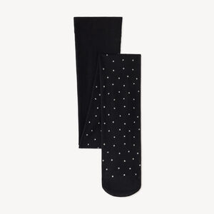 Panty met kleine contrasterende stippen voor meisjes 