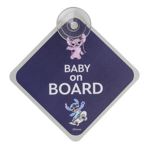 Signalering baby aan boord Stitch "Baby on board" Disney 
