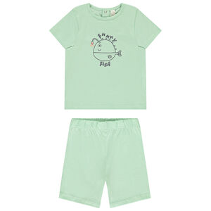 Set van korte pyjama print poisson-lanterne voor jongen 