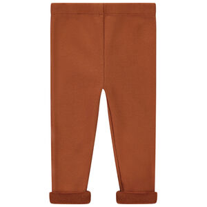 Effen boxershort in gaas met fleece binnenkant voor meisjes 