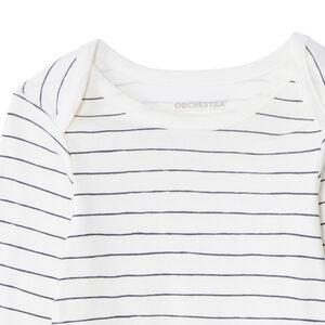 Set van 3 bodies met lange mouwen in geribbelde tricot voor meisjes 