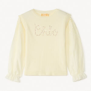 2-in-1 lange mouwen fancy trui voor meisjes 