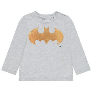 T-shirt manches longues gris print Batman en foil pour bébé garçon  