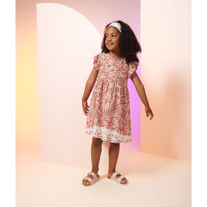 Korte mouwen bohemian jurk voor meisjes 