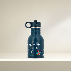 Drinkfles met Rietje 400ML Blauw Jules 