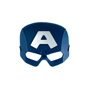 Captain America verkleedmasker voor kinderen met elastiek en grote A 