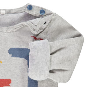 Pull en tricot doublé velours pour bébé garçon 