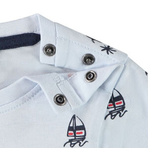 Set van 2 delen met bedrukt T-shirt voor babyjongen 