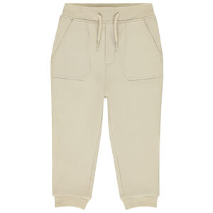 Jogging en piqué uni avec poches apparentes pour bébé garçon 