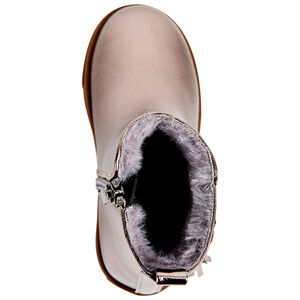 Bottines effet irisé à boucle et pompon pour bébé fille 