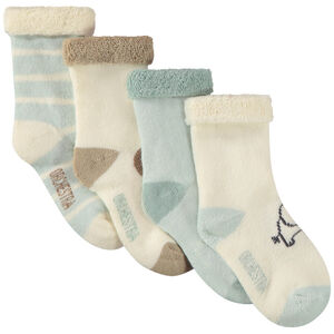 Lot de 4 paires de chaussettes bouclettes pour bébé garçon 