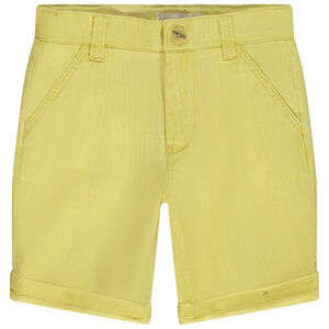 Bermuda uni en toile pour garçon 