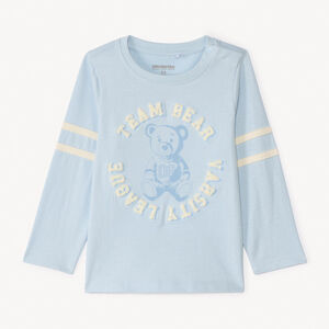 T-shirt met lange mouwen met berenprint voor babyjongen 