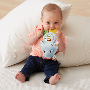 Peluche Croc'Hippo Bleu NL 