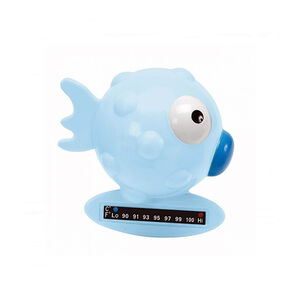 Thermomètre de bain avec bande thermique - Poisson bleu 