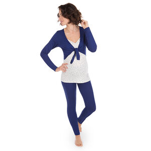 T-shirt met lange mouwen ideaal als homewear tijdens de zwangerschap en de borstvoeding  