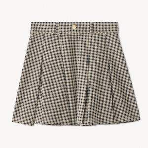 Korte rok milano met vichyruit voor meisjes 