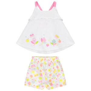 Set 2 delen met short bedrukt voor baby meisje 