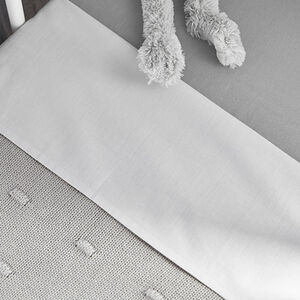 Laken uni - 75x100 cm - White/White -  set van 2 Stks 