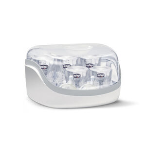 Stérilisateur micro-ondes avec pince à biberon 