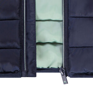 Licht, gewatteerd pufferjack met kap voor jongens 