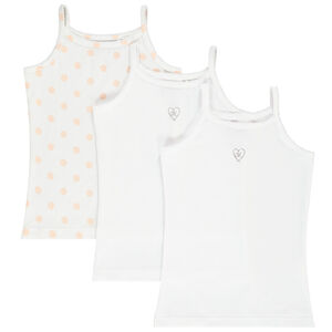 Lot de 3 maillots de corps à bretelles pour fille 