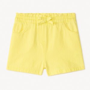 Korte ongebleekte katoenen broek voor babymeisjes 