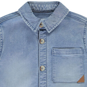 Overhemd effect denim zakken voor jongen 