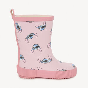 Roze regenlaarzen met Stitch Disney-print voor meisjes 