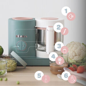 Babycook Néo robot cuiseur bébé 6 en 1 made in France eucalyptus 