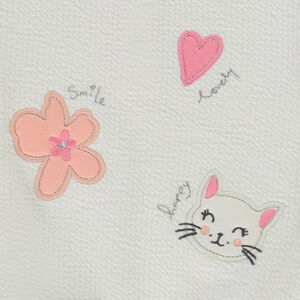 Ensemble jogging coupé-cousu à patchs pour bébé fille 