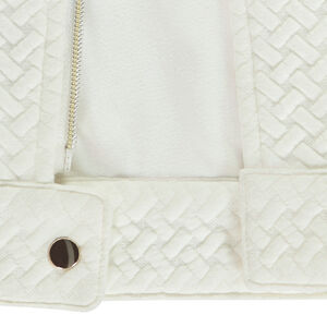 Veste perfecto en jacquard fantaisie pour fille 