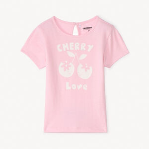 T-shirt manches courtes avec print fantaisie pour bébé fille 