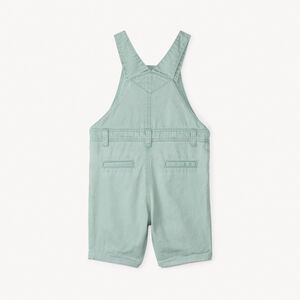 Korte canvas overall voor babyjongen 