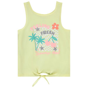 Débardeur noué avec print fantaisie pailleté pour fille 