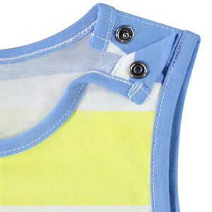 Set van 2 fantasietops in jersey slub voor babyjongens 
