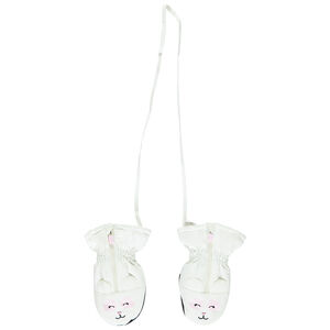 Moufles de ski Souris reliées et zippées pour bébé fille 