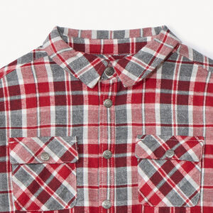 Overhemd met lange mouwen en ruitpatroon voor jongens 